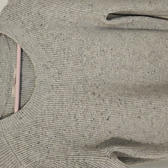 LOFT Gray Long Sleeve Sweater Dress - Picture 4 of 6